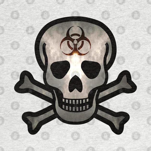 Skull and Bones Biohazard in a Dark Light by SolarCross